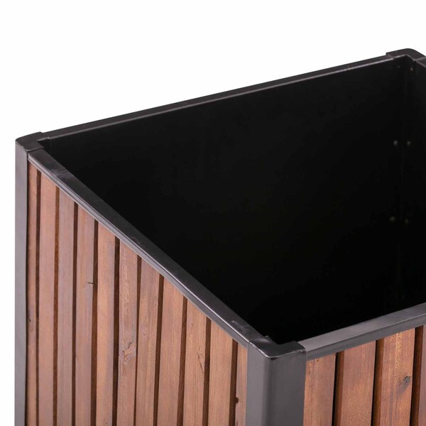 Grapevine Slat Wood Planter